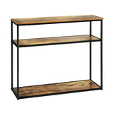 NNEED Hall Console Table 3 Tiers Shelves Metal&Wooden