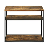 NNEED Hall Console Table 3 Tiers Shelves Metal&Wooden