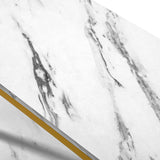 NNEED Console Table Metal Frame 3-tier White&Gold