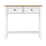 NNEED Console Table Hallway 2 Drawers Display Shelf