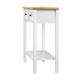 NNEED Console Table Hallway 2 Drawers Display Shelf