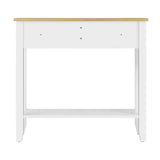 NNEED Console Table Hallway 2 Drawers Display Shelf