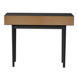 NNEED Console Table with 2 Storage Drawer Black