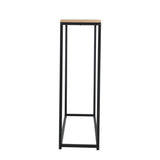 NNEED Console Table Wooden Tabletop Black&Wood