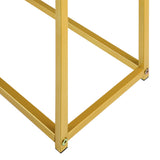 NNEED Console Table Marble-look Iron Gold&White