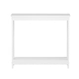 NNEED 2-Tier Console Table X-Design Wooden White