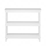 NNEED 3-Tier Console Table X-Design Wooden White