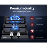 NNEDSZ Devanti Gas Cooktop 30cm 2 Burner Black