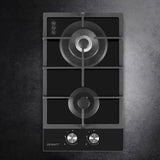 NNEDSZ Devanti Gas Cooktop 30cm 2 Burner Black