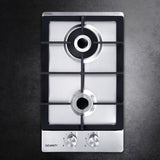 NNEDSZ Devanti Gas Cooktop 30cm 2 Burner Silvir