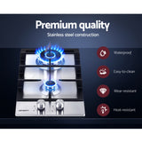 NNEDSZ Devanti Gas Cooktop 30cm 2 Burner Silvir