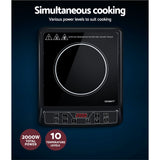 NNEDSZ Devanti Induction Cooktop 30cm Portable Cooker