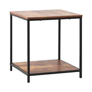 NNEED Side End Table Coffee Table 2-Tier
