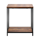 NNEED Side End Table Coffee Table 2-Tier