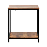 NNEED Side End Table Coffee Table 2-Tier