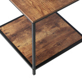 NNEED Side End Table Coffee Table 2-Tier
