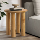 NNEED Coffee Table Side End Tables Round Wooden