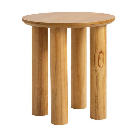 NNEED Coffee Table Side End Tables Round Wooden