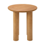 NNEED Coffee Table Side End Tables Round Wooden