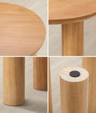 NNEED Coffee Table Side End Tables Round Wooden