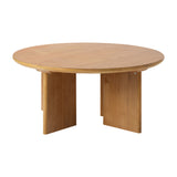 NNEED Coffee Table Round Side End Tables Wooden Natural