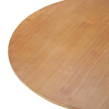 NNEED Coffee Table Round Side End Tables Wooden Natural