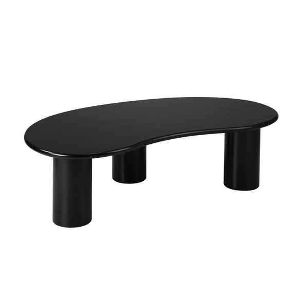 NNEED Coffee Table Cafe Desk Irregular Black