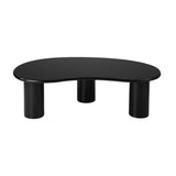 NNEED Coffee Table Cafe Desk Irregular Black