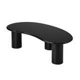 NNEED Coffee Table Cafe Desk Irregular Black