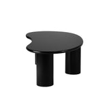 NNEED Coffee Table Cafe Desk Irregular Black