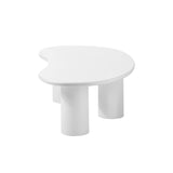 NNEED Coffee Table Side Tables Living Room Irregular White