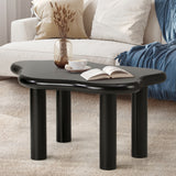 NNEED Coffee Table Side Tables Black Irregular