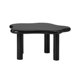 NNEED Coffee Table Side Tables Black Irregular