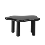 NNEED Coffee Table Side Tables Black Irregular
