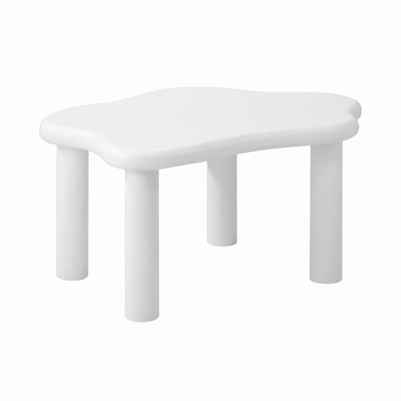 NNEED Coffee Table Side Tables Living Room White Irregular