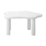 NNEED Coffee Table Side Tables Living Room White Irregular