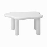 NNEED Coffee Table Side Tables Living Room White Irregular