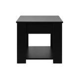 NNEED Coffee Table with Lift Up Top Storage Space Wooden Black