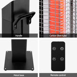 NNEDSZ Radiant Tower Heater Electric Portable Remote Control 2000W Heating