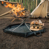 NNEOBA Camping Fire Pit Mat Hexagonal Portable Fireproof Pad