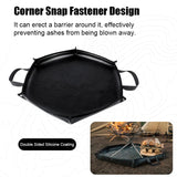 NNEOBA Camping Fire Pit Mat Hexagonal Portable Fireproof Pad