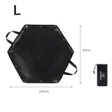NNEOBA Camping Fire Pit Mat Hexagonal Portable Fireproof Pad
