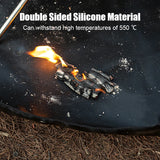 NNEOBA Camping Fire Pit Mat Hexagonal Portable Fireproof Pad