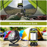 NNEOBA Rechargeable Camping Lantern & Power Bank Flashlight