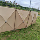 NNEOBA Camping Windscreen Tent Folding Windproof Shield (Khaki)