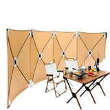 NNEOBA Camping Windscreen Tent Folding Windproof Shield (Khaki)