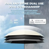 NNEOBA Portable Capsule Umbrella Compact Cream White