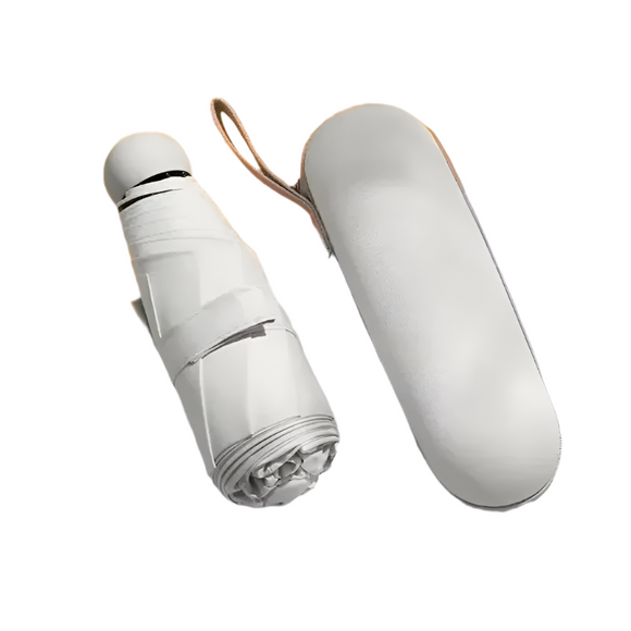 NNEOBA Portable Capsule Umbrella Compact Cream White
