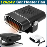 NNEOBA 200W Portable Car Heater/Cooler Fan - 12V/24V Defroster