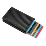 NNEOBA Carbon Fiber RFID Slim Wallet for Men